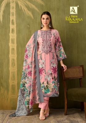 Alok suit rihaana vol 21 dress material wholesale market in delhi